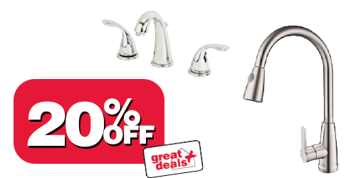 20% Off All Faucets