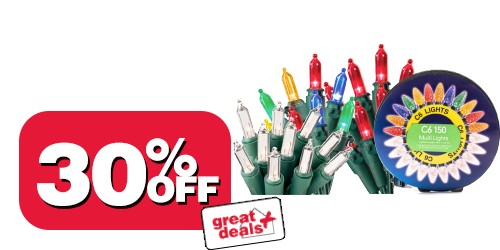 30% off all christmas light