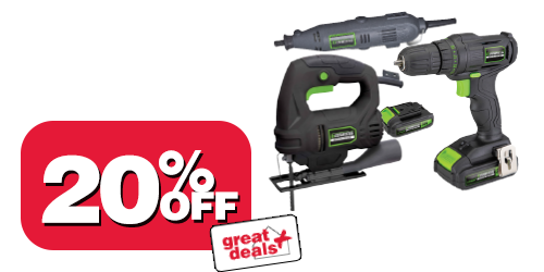 20% off all genesis tools & accessories